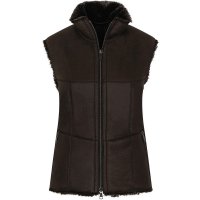 Werner Christ »Kimberly« Werner Christ »Kimberly« Ladies’ Lambskin Vest, Dark Brown, Size 40