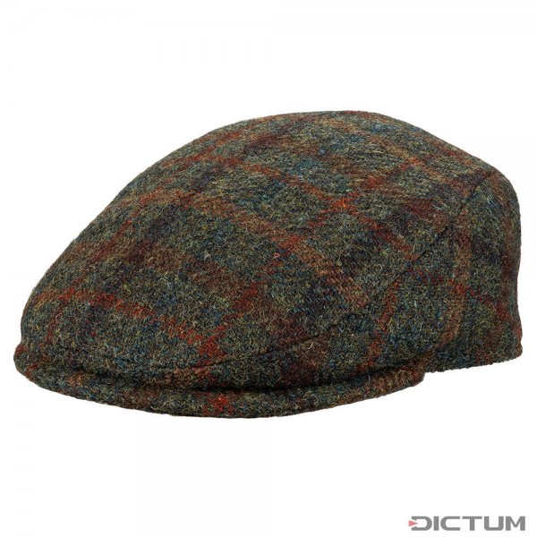 Mütze Harris-Tweed, grün/braun, Größe 56