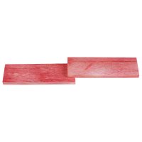 Giraffenknochen, Giraffenknochen, Griffschalen-Paar, rose, 95 x 32 mm