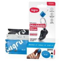 Sugru Mouldable Glue, 3-piece Set, Black, White, Blue