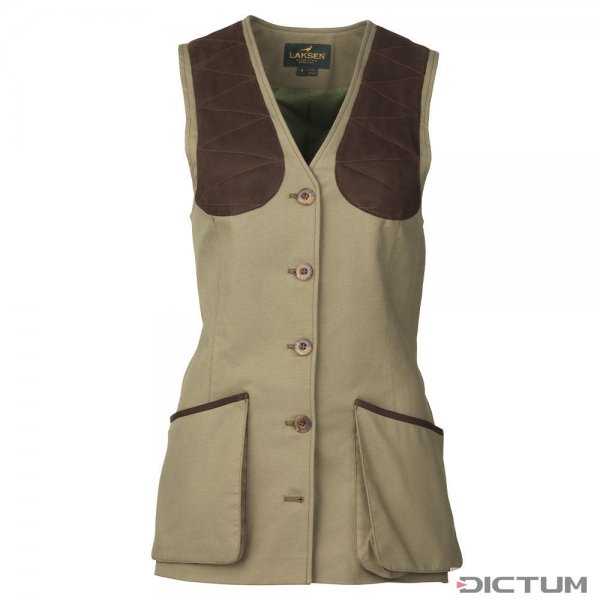 Laksen »Cottonwoods« Ladies’ Shooting Vest, Khaki, Size 36