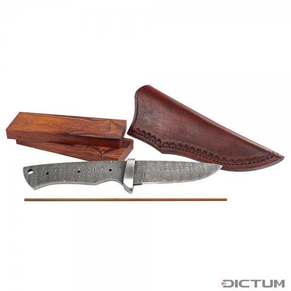Kit d'assemblage de couteaux » Hunter «, incl. étui en cuir
