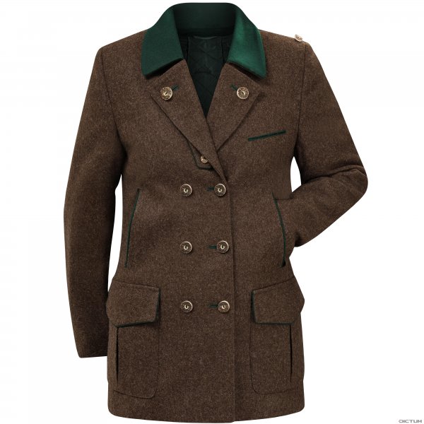 Ladies’ Loden Hunting Jacket, Dark Brown, Size 44