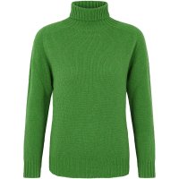 Sweter damski golf, Sweter damski golf, ciemnozielony, rozmiar XL