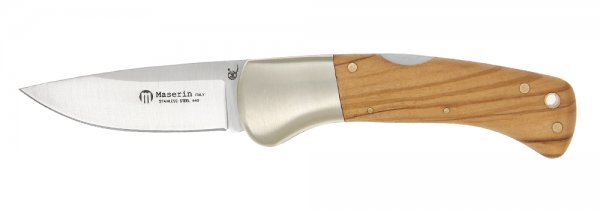 Cuchillo plegable Maserin madera de olivo
