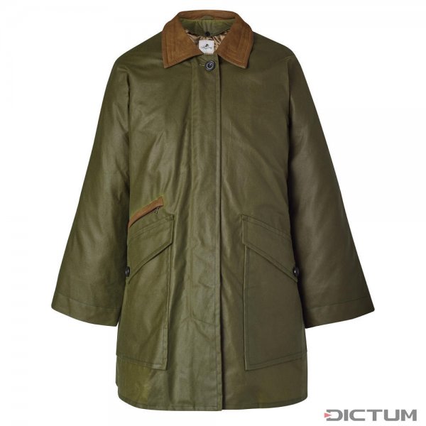 Dámská voskovaná bunda, zelená, velikost 34