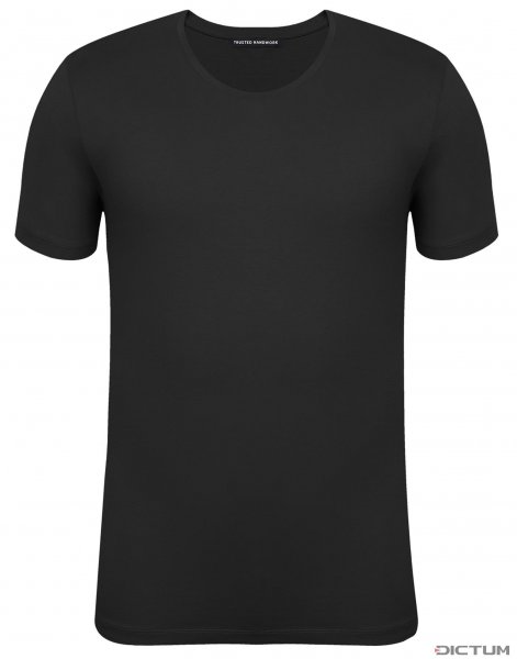 Men’s Crew Neck T-Shirt, Black, Size XL