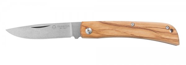 Cuchillo plegable Maserin Scout, madera de olivo