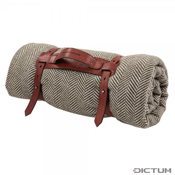 Blanket Carrying Strap, Cowhide, Cognac