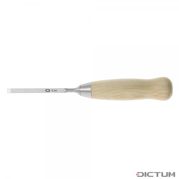 Ciseau à bois DICTUM, forme courte, largeur de lame 6 mm