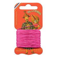 »Fil au Chinois« Waxed Linen Thread, Pink, 15 m