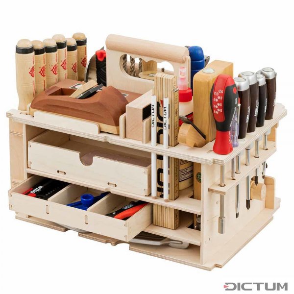 DICTUM工具架&quot;木工，内部配件&quot;II，配备，43件。