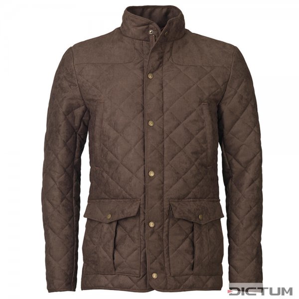 Laksen Men's Quilted Jacket »Hampton«, Brown, Size XXL