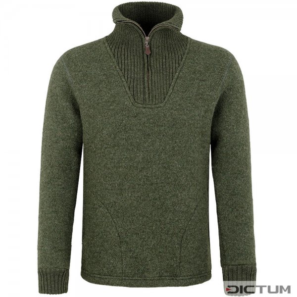 »Philipp« Broadcloth Pullover, Forest Green, Size XS