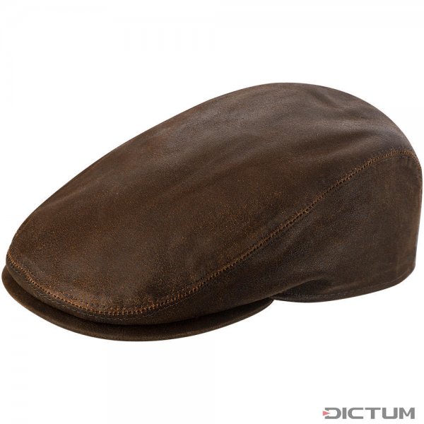 Gorra de napa de cabra, marrón/antigua, talla 56