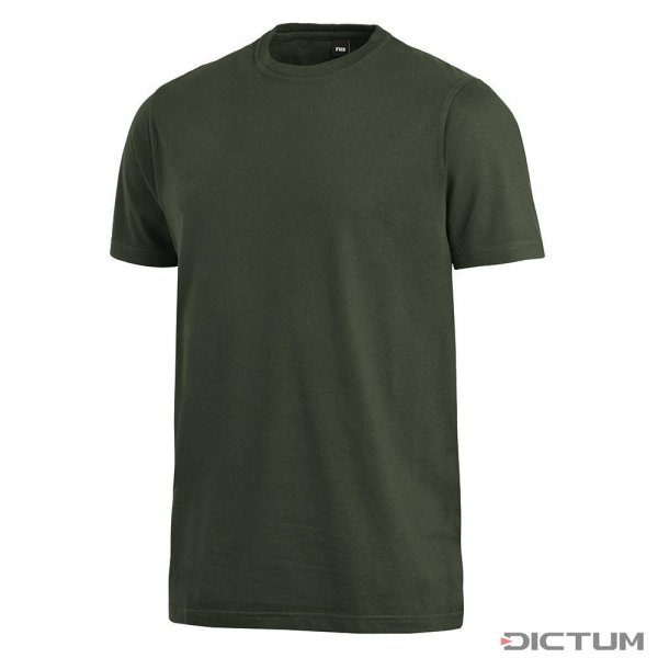 FHB Jens, męska koszulka bawełniana, kolor oliwkowy, rozmiar L