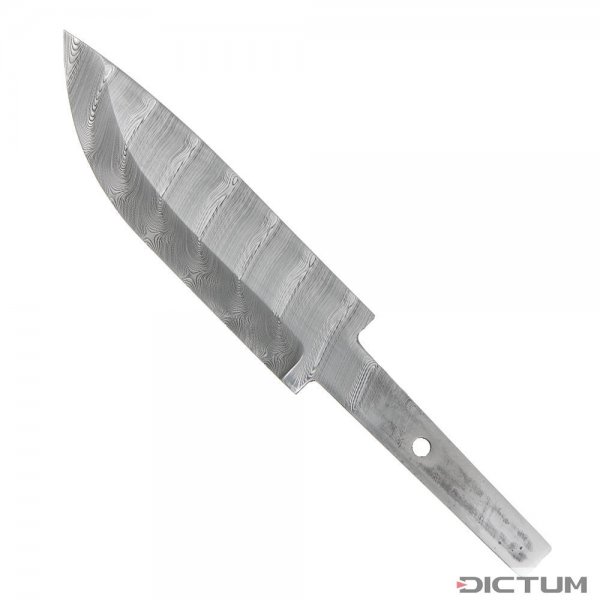 Swedish Damascus Blade, Dense Twist, 80 mm
