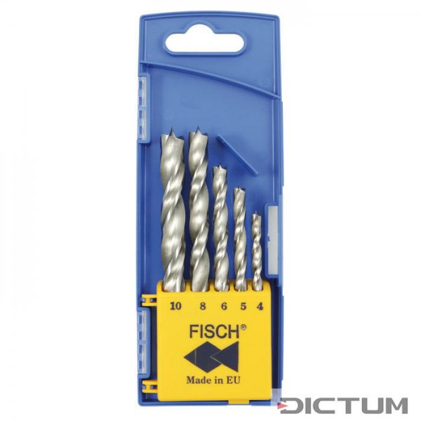 Fisch Wood Twist Drill Professional, 5-Piece Set
