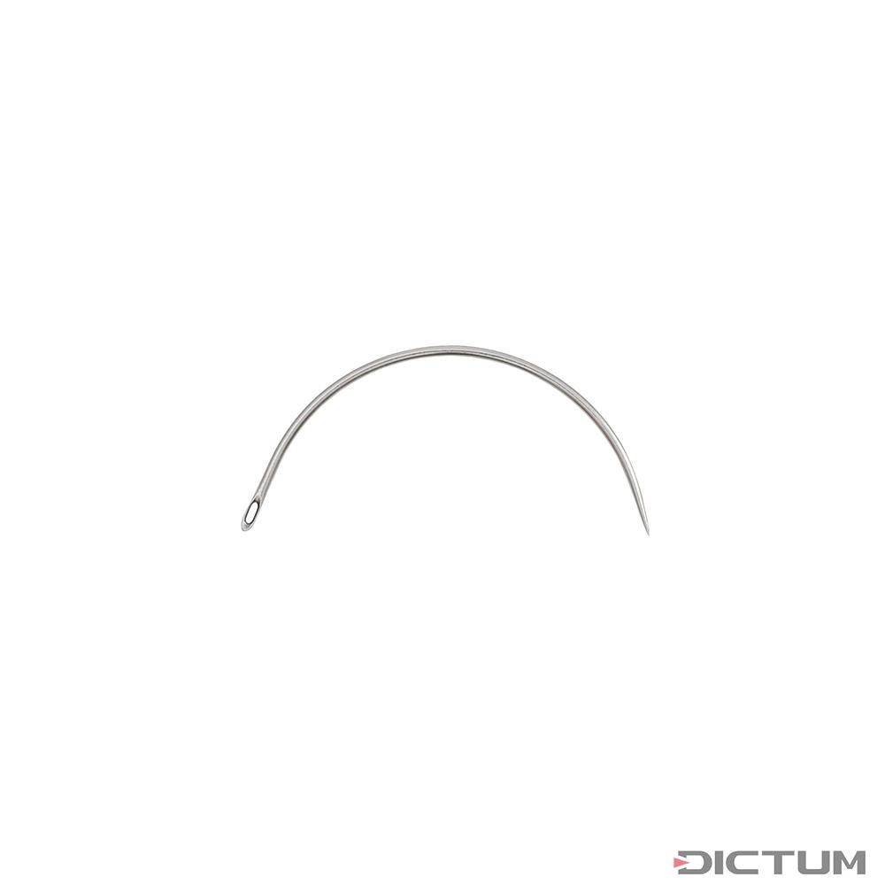 Aguja de forma semicircular para tapicería, 75 mm