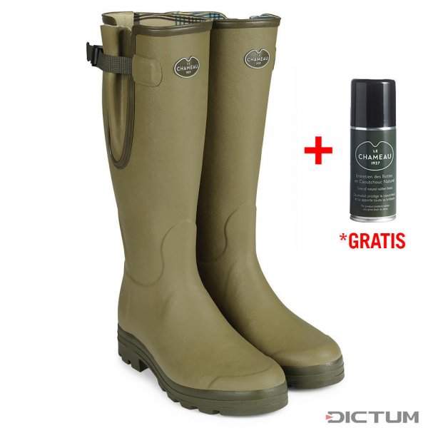 Botas goma para hombre Le Chameau »Vierzon«, forro de jersey, Vert Vierzon, 44