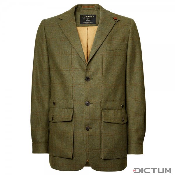 Purdey Men's Technical Tweed Norfolk Jacket, Bembridge, Size M