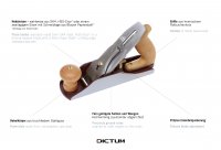 DICTUM Smoothing Plane No. 4, O2 Waterjet