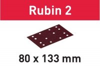 Festool Abrasive sheet STF 80X133 P220 RU2/10 Rubin 2, 10 Pieces