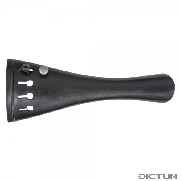 Tailpiece, French Model, Ebony, Violin 4/4, 109.5 mm, 1 Adjuster