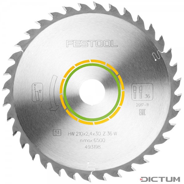 Festool Kreissägeblatt WOOD UNIVERSAL HW 210x2,4x30 W36