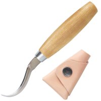 Couteau à éplucher Morakniv N° 163 (S), incl. étui en cuir