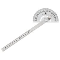 Goniómetro de precisión con escala en mm Shinwa, ancho de escala 120 mm