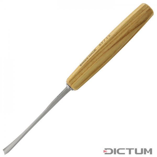 Pfeil Carving Tool, Gouge, Fishtail, Thin Blades, Sweep 7F / 10 mm