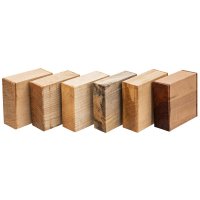 Drewna europejskie, zestaw klocków drewnianych do produkcji mis 2, 6 sztuk