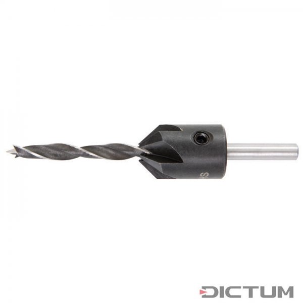 Fisch Wood Twist-Drill Bits with Add-on HSS Counterbore, Ø 5 mm