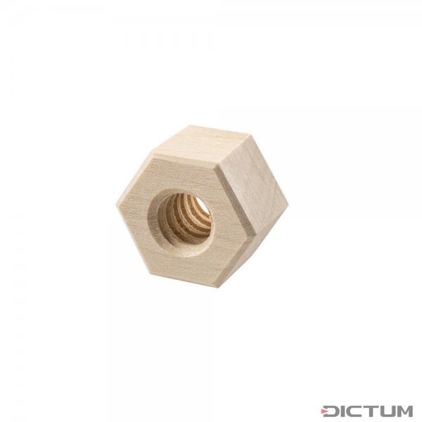 Hexagon Nut, Maple, Thread Ø 12.5 mm