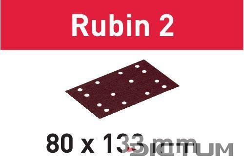 Festool Abrasive sheet STF 80X133 P180 RU2/10 Rubin 2, 10 Pieces