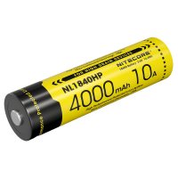 Nitecore 18650 锂离子电池，4000 毫安时，NL1840HP