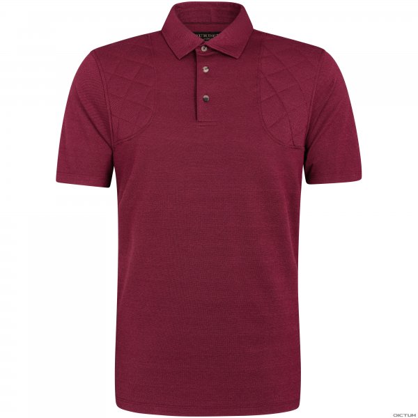 Purdey Men's Padded Sporting Polo, Audley Red, XXL