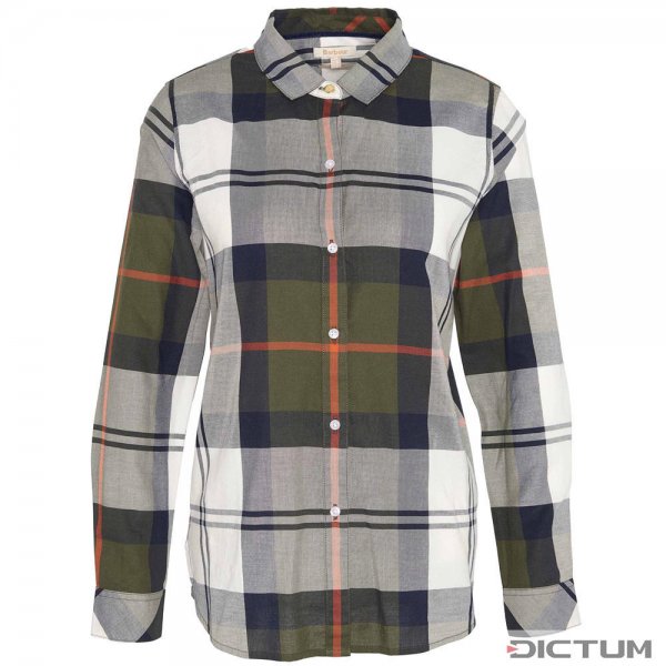 Barbour »Moorland« Ladies' Blouse, Olive/Spiced Pumpkin Check, Size 40