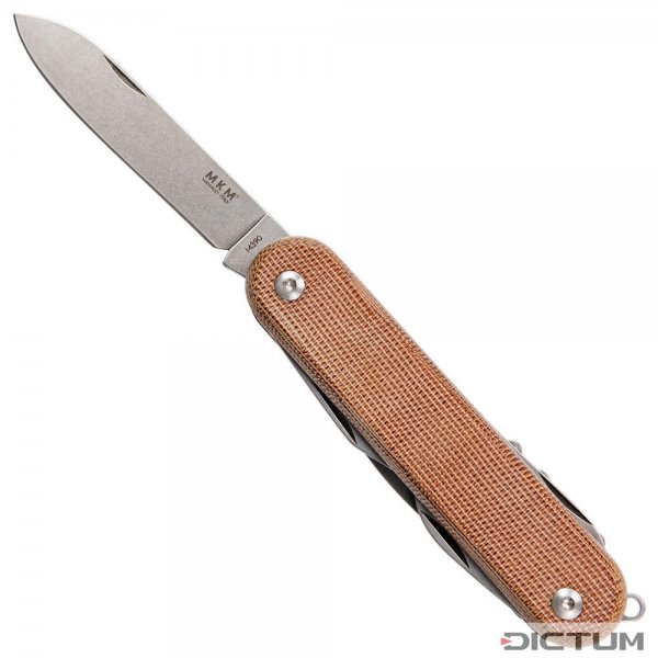 Cuchillo plegable MKM Malga, micarta marrón