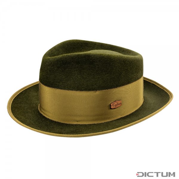 Chapeau pour homme Kepka » Der löwenstarke Leonard «, vert olive, taille 60