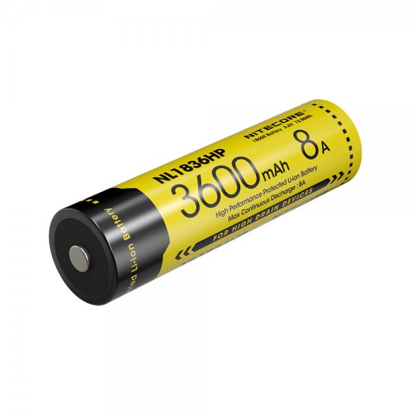 Batería Li-Ion Nitecore 18650, 3600 mAh, NL1836HP