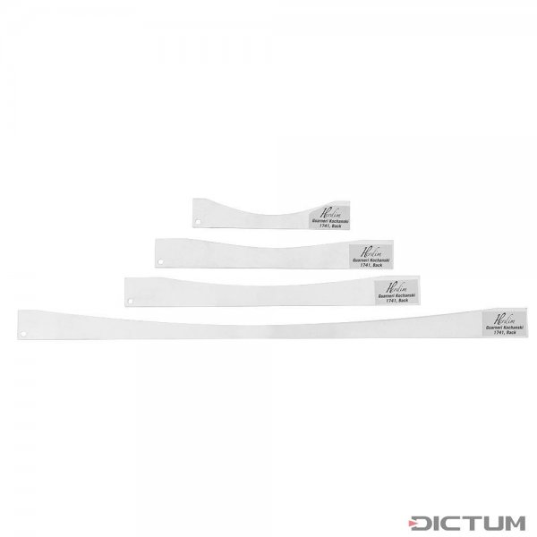 Plantillas de curvatura Herdim, 4 piezas, fondo, violín, Guarneri Kochanski1741