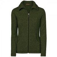 Women's cardigan Women's cardigan merino possum, olive melange, size 40