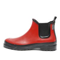 Grand Step Ladies’ Rubber Grand Step Ladies’ Rubber Boots, Natural Rubber, Red, Size 36