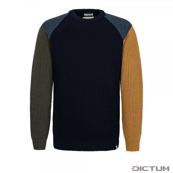 Suéter para hombre Peregrine Thomas, azul marino/oliva/trigo, talla XXL