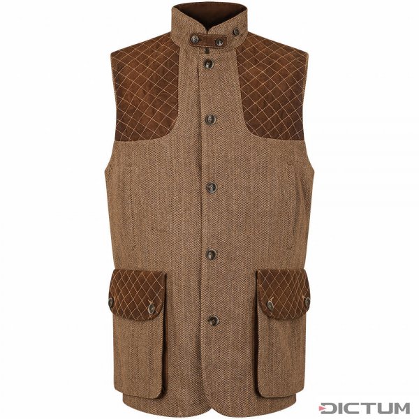 Gilet de chasse pour homme » Shooter Tweed «, marron châtaignier, taille 56