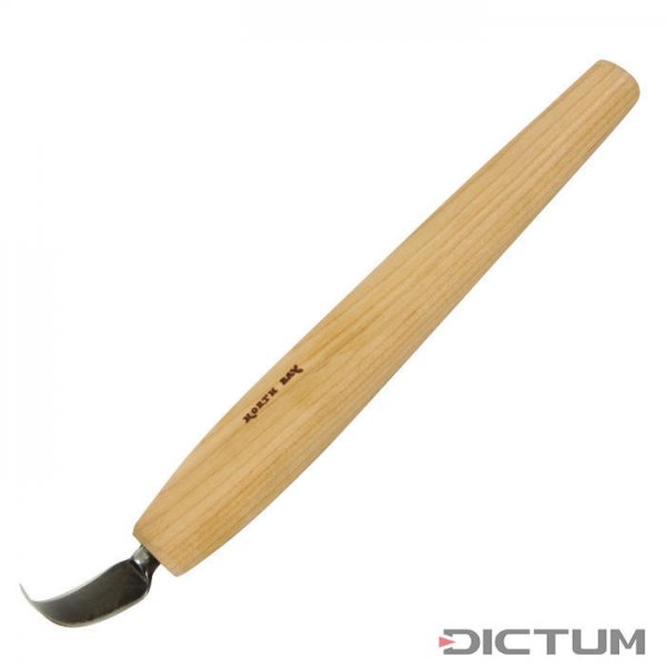 Indický řezbářský nůž (Mettgar), nůž ve tvaru luku