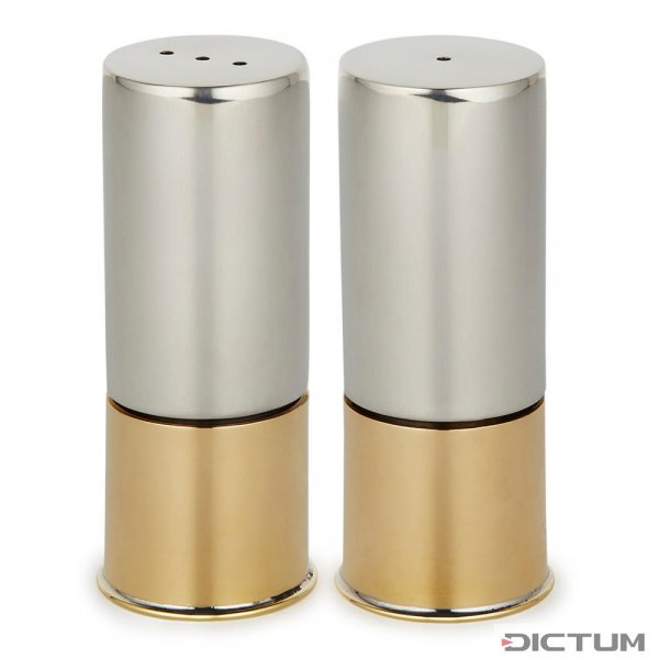 Purdey Salt and Pepper Shakers, Engraved Cap