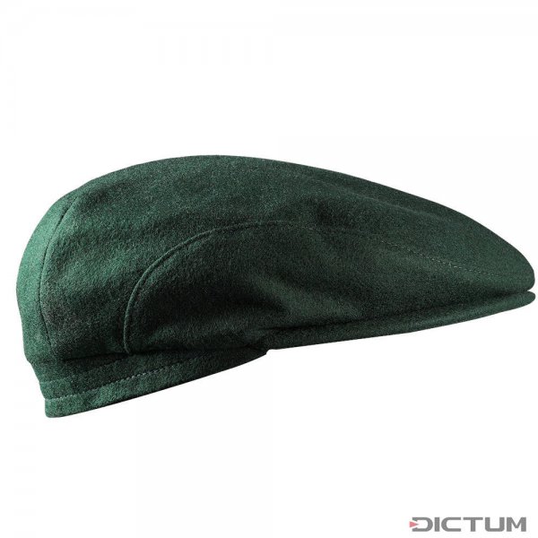 Loden Cap with Ear Protection Flap, Green, Size 55